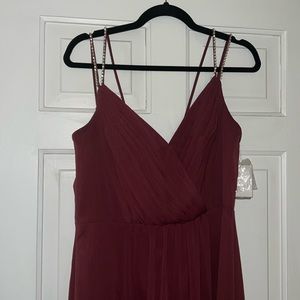 Wine PROM DRESS!! Never worn